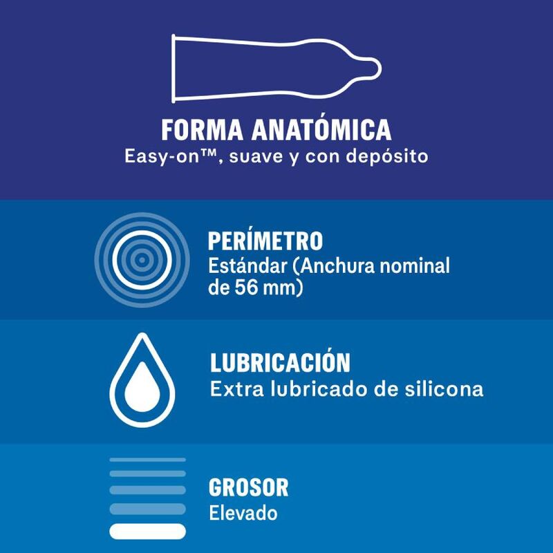 Preservativos Durex Extra Seguro - Pack de 12 unidades para mayor protección
