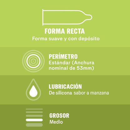 Durex Saboreame - Pack 12 Preservativos Sabor Frutal Multicolor