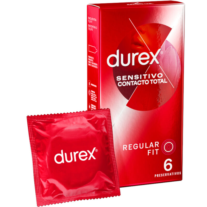 "Durex Sensitivo Contacto Total: Preservativos Ultrafinos para Máxima Sensibilidad y Placer"