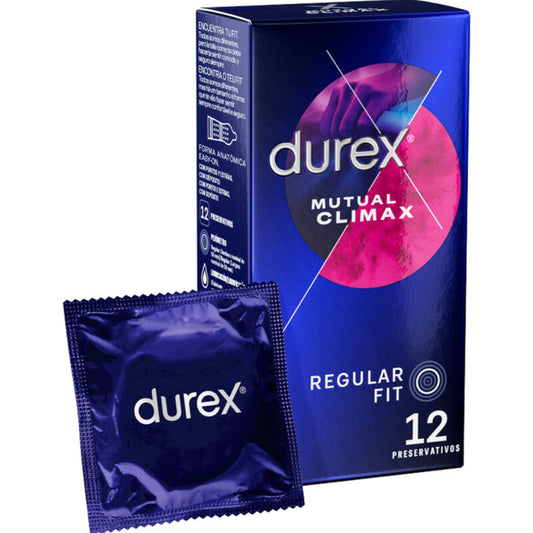 Preservativos Durex Climax Mutuo - Paquete de 12 Unidades para Placer Compartido