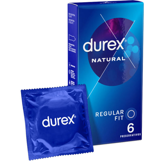 Preservativos Durex Natural Classic - Pack de 6 unidades para mayor comodidad y protección