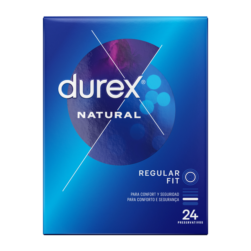Durex Natural Plus - 24 Preservativos Cómodos y Sensitivos para una Protección Segura