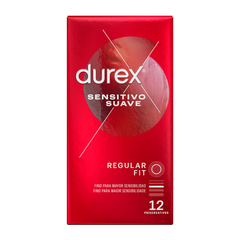 Durex Sensitivo Suave - Condones Ultra Finos 12 Unidades