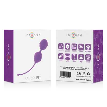 Bolas Kegel de Silicona Lila - Karmy Fit Intense para Fortalecimiento Pélvico