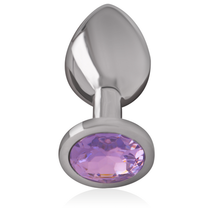 Plug Anal de Metal de Aluminio con Cristal Violeta Talla L - INTENSE
