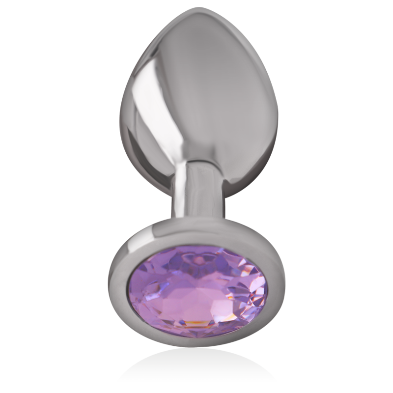 Plug Anal de Metal de Aluminio con Cristal Violeta Talla L - INTENSE