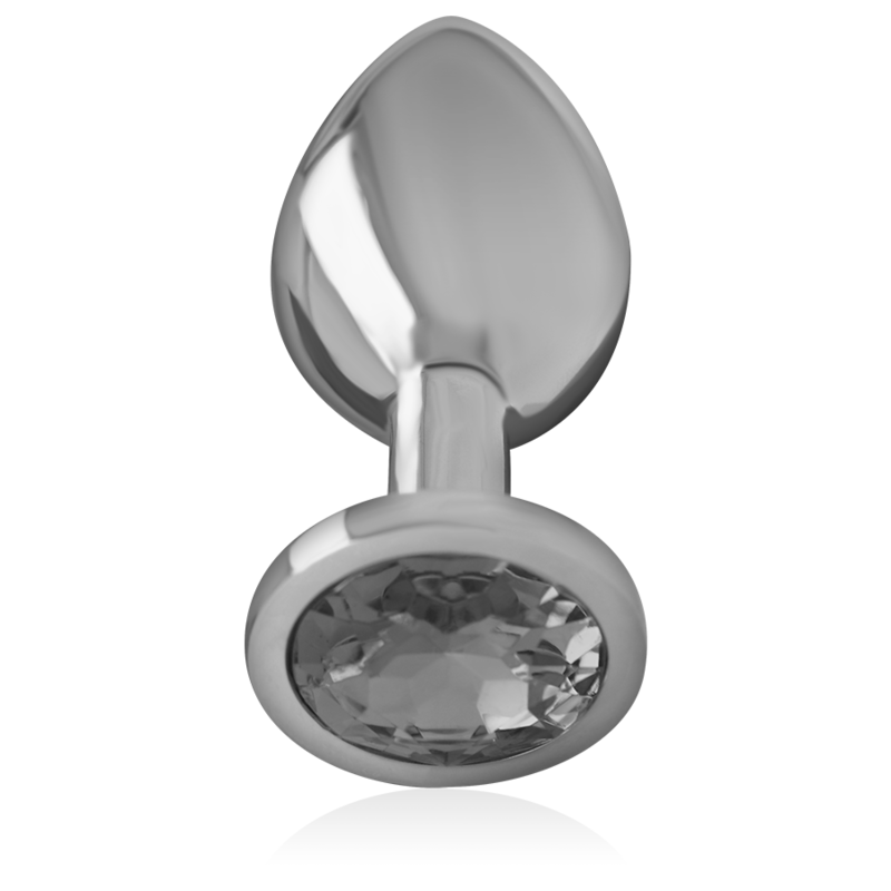 Plug Anal Metálico de Aluminio con Cristal Negro Tamaño S - INTENSE