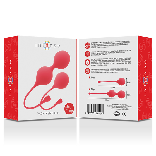 Pack de Bolas Kegel Kendall Intense en Color Rojo