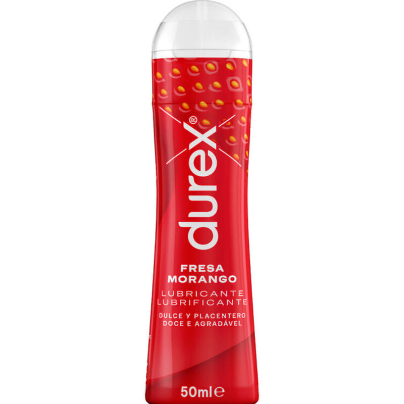 Lubricante Íntimo Durex Play Sabor Fresa 50 ml - Sensación Suave y Agradable