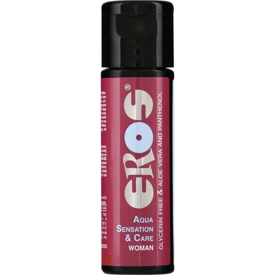 Gel Lubricante Aqua Sensations & Care de Eros - Hidratación con Aloe Vera y Pantenol para Mujeres, 30 ml