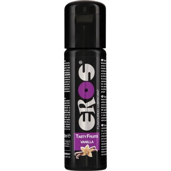 Gel Lubricante EROS Tasty Fruits 100ml - Fabricado en Alemania, Aromas Afrodisíacos, Dermatológicamente Probado, Compatible con Preservativos