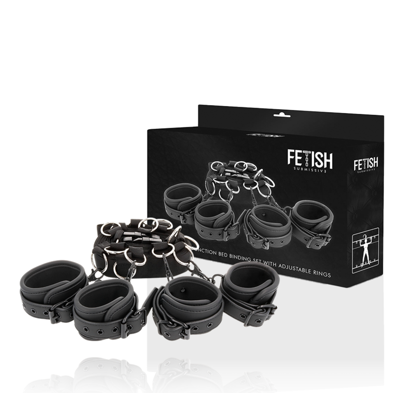 Set de Ataduras de Cama Luxury con Forro de Neopreno - Fetish Submissive