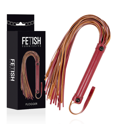Látigo de Cuero Vegano para Bondage - Fetish Submissive Dark Room
