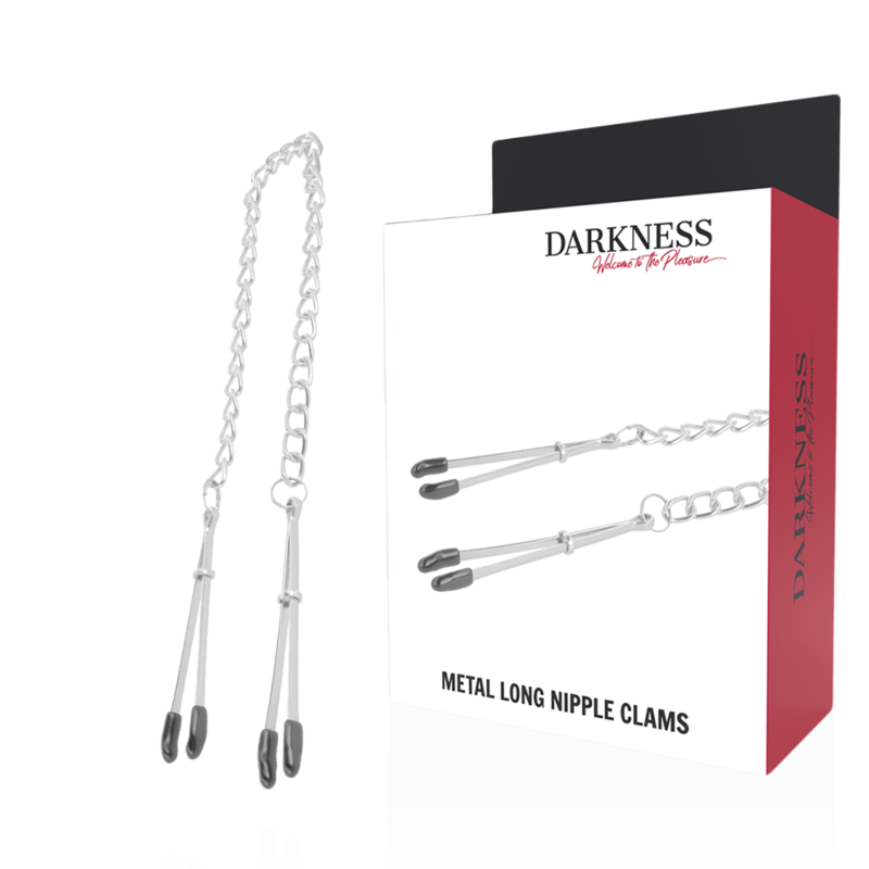 Pinzas Ajustables para Pezones de Metal - Darkness: Sensaciones Intensas y Comodidad