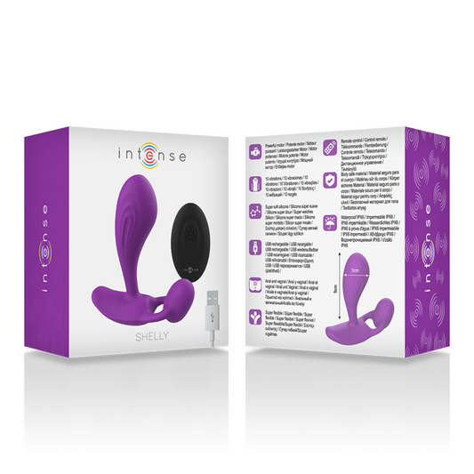 Plug Anal Vibrador INTENSE™ Shelly™ – Potencia, Placer y Control Absoluto
