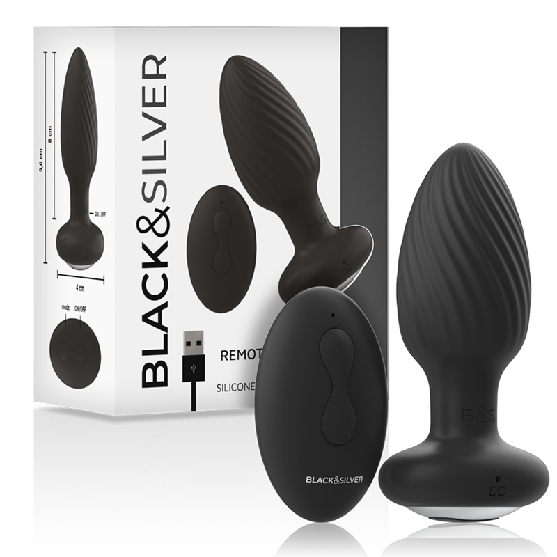 Plug rotador anal con control remoto  – Doble Estimulación, Placer Total