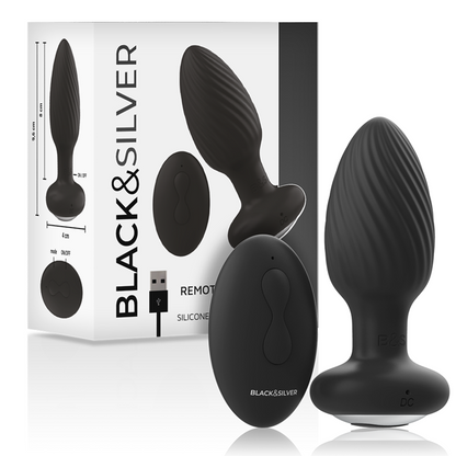 Plug rotador anal con control remoto  – Doble Estimulación, Placer Total