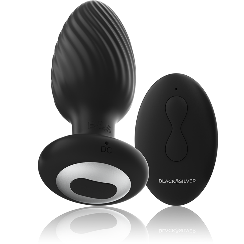 Plug rotador anal con control remoto  – Doble Estimulación, Placer Total