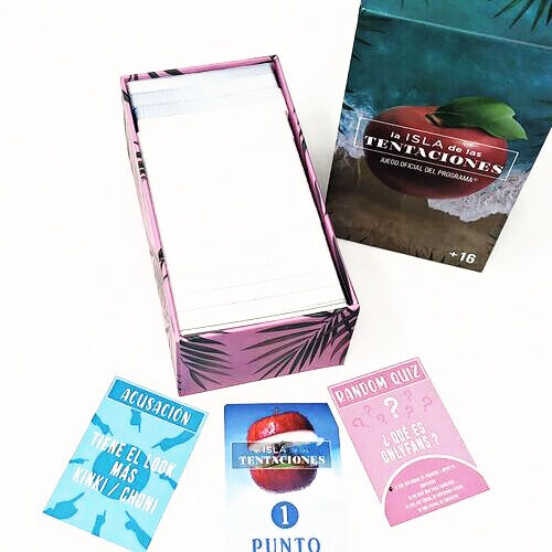 Juego de Cartas Isla de las Tentaciones - Diversión y Risas para los Más Valientes (3-8 Jugadores, 350 Cartas)