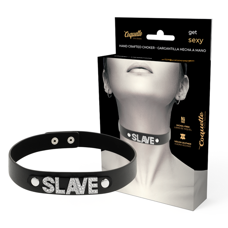 Collar Coquette Chic Desire Shokers: Elegancia y Estilo BDSM en PU Leather Vegano para Looks Atrevidos