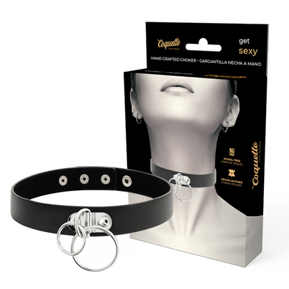 Collar Ajustable Coquette Chic Desire - Complemento Fetish y Accesorio de Lencería en PU Leather Vegano