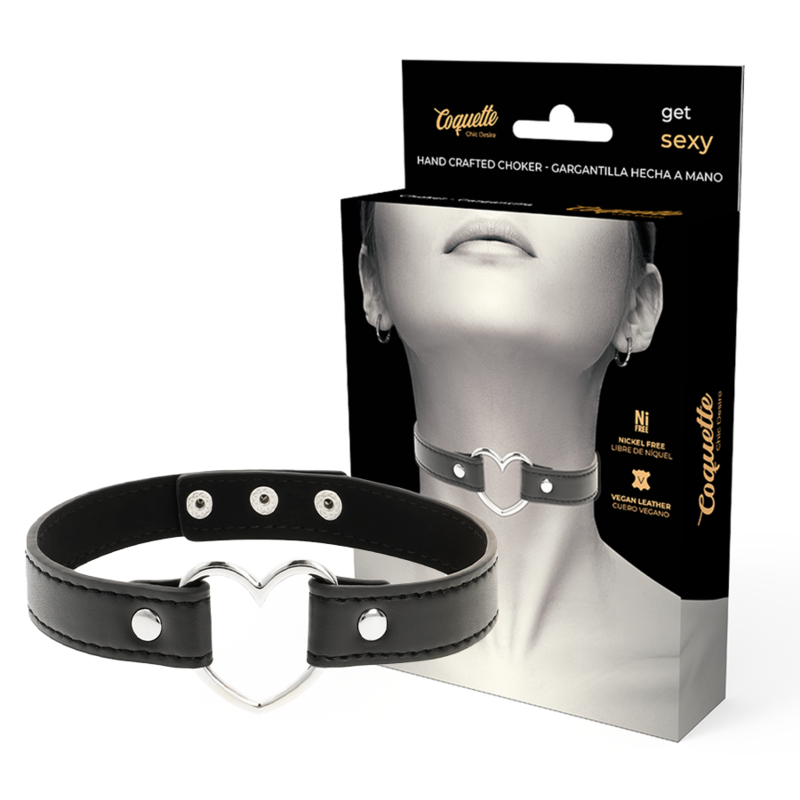 Collar Fetiche de Cuero Vegano Coquette Chic Desire: Elegancia y Comodidad para la Mujer Moderna