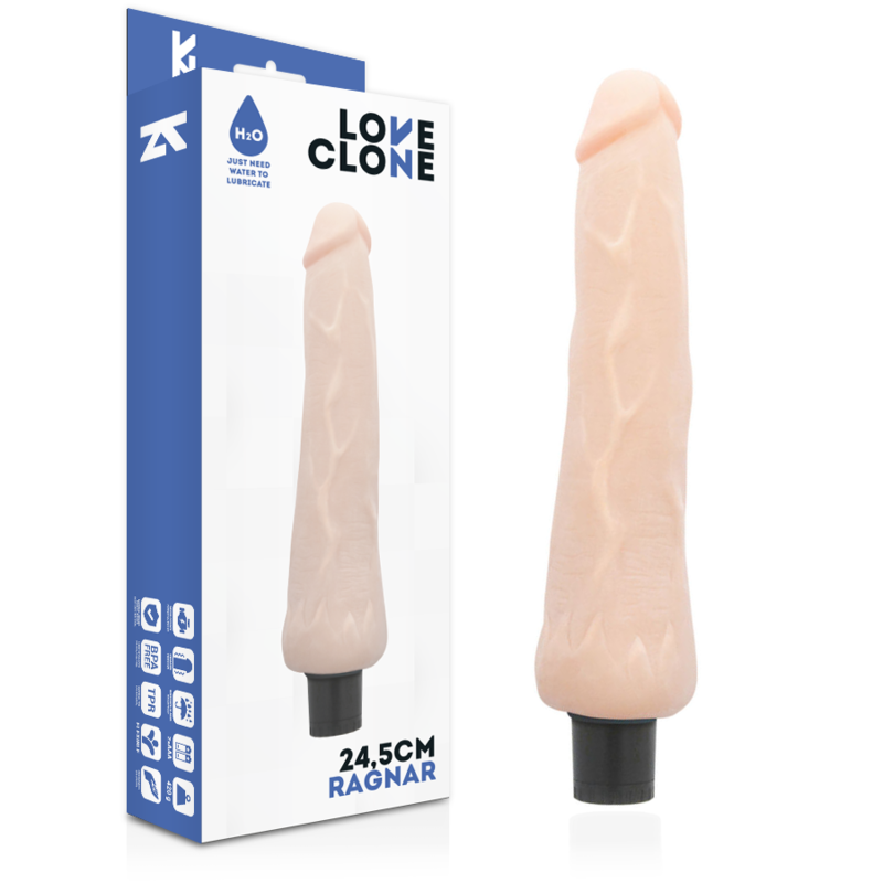 LOVECLONE - RAGNAR SELF LUBRICATION VIBRADOR 24.5 CM -O- 3.5 CM