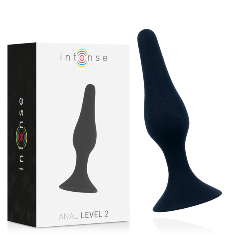 Plug Anal Nivel 2 Intense - 11.5 cm Negro de Silicona