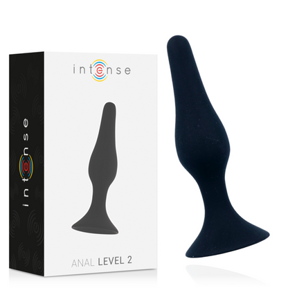 Plug Anal Nivel 2 Intense - 11.5 cm Negro de Silicona