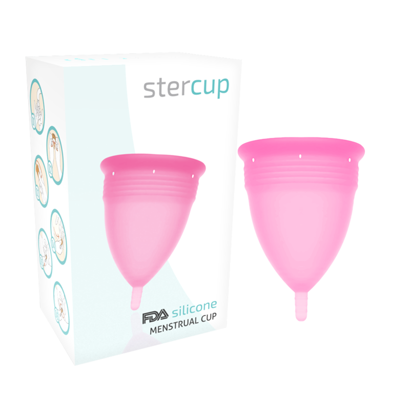 Copa Menstrual Rosa de Silicona FDA Talla S - STERCUP Ideal para tu Comodidad