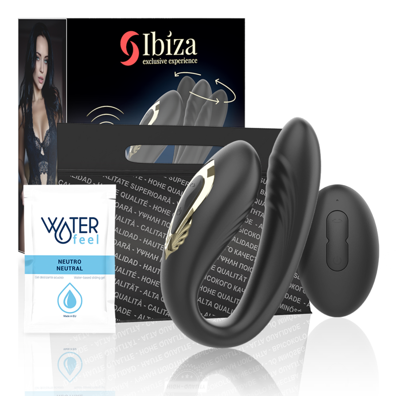 Pinza vibradora y rotadora para parejas IBIZA WAVE™