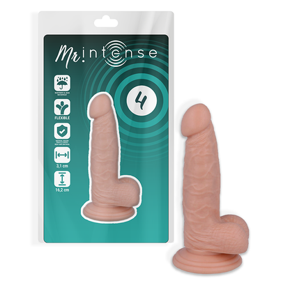 Dildo Realista Mr. Intense: Placer y Comodidad con Ventosa Potente y Diseño Hipoalergénico