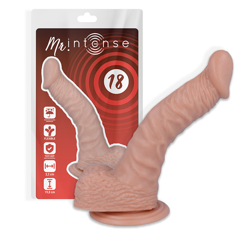 Dildo Realístico MR INTENSE de 19.8 cm – Grosor 3.2 cm para Experiencia Íntima