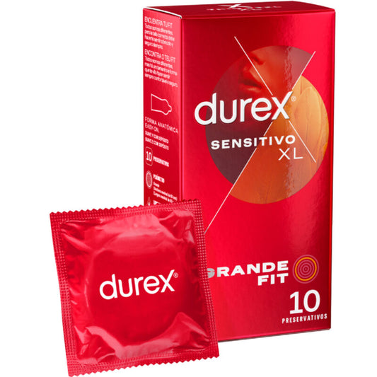 Preservativos Durex Sensitivo XL: Más finos, tamaño grande y máxima comodidad
