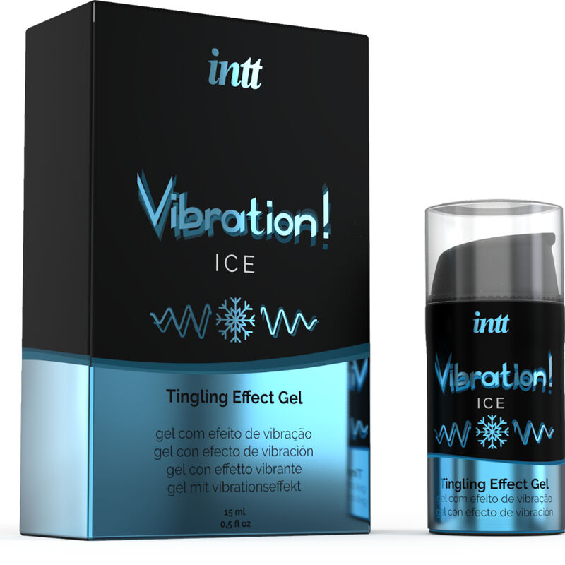 Gel Estimulante Vibration Ice de INTT: Sensaciones Vibrantes con Efecto Hielo y Sabor a Menta para el Placer Íntimo