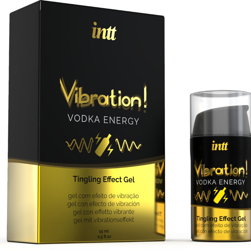 Gel Estimulante Vibration Vodka de INTT: Sensaciones Vibrantes para tus Momentos Íntimos con Sabor a Vodka Energizante - 15 ml