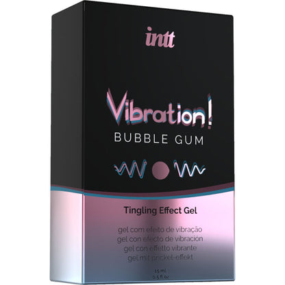 Gel Vibrador Vibration Bubble Gum de INTT: Estimulante Íntimo con Sabor a Chicle para Sensaciones Intensificadas