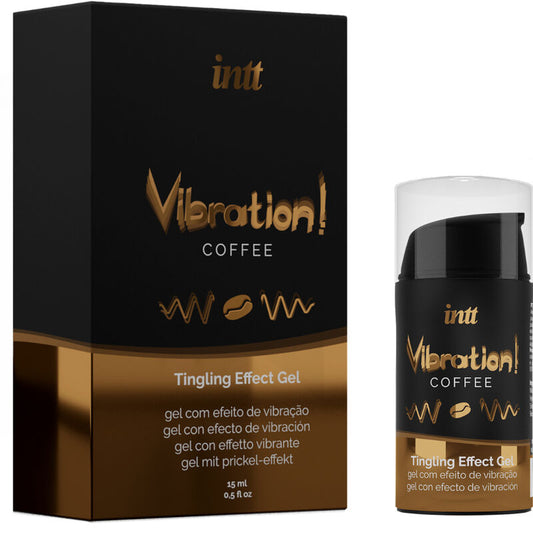 Gel Estimulante Vibration Bubble Gum INTT – Sensaciones Vibrantes con Aroma a Café para Pequeños Deseos Intensos en Zonas Íntimas