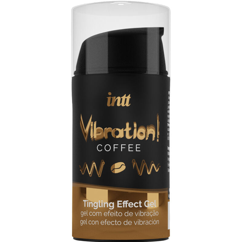 Gel Estimulante Vibration Bubble Gum INTT – Sensaciones Vibrantes con Aroma a Café para Pequeños Deseos Intensos en Zonas Íntimas
