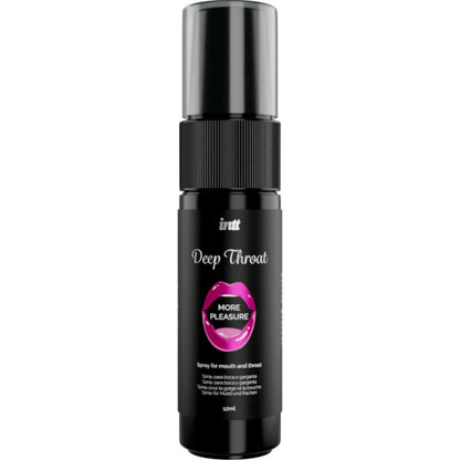 Spray Oral Refrescante Deep Throat de INTT con Menta – Potencia Sensaciones en el Sexo Oral