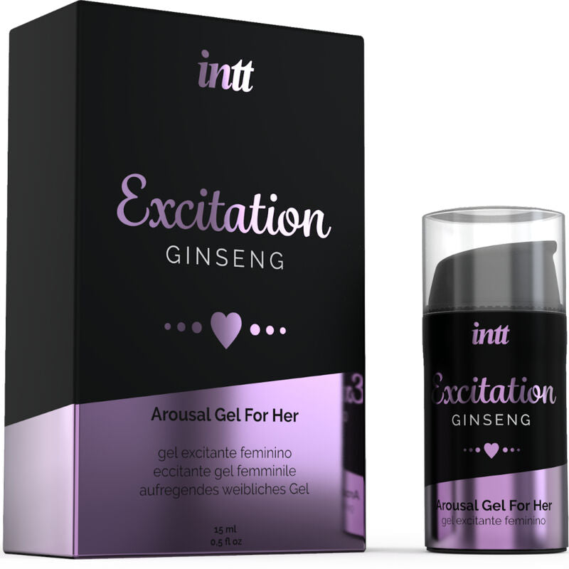 Gel Estimulante Excitation INTT: Aumenta Sensibilidad y Libido en Clítoris y Vulva con Ginseng