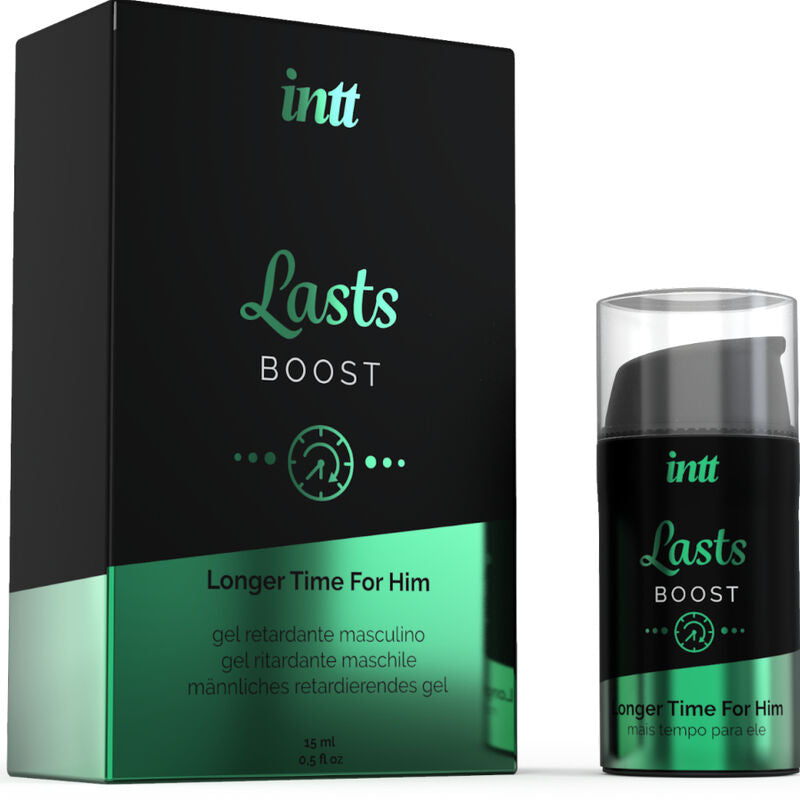 Gel Prolongador de Erección INTT – Retarda la Eyaculación con Clavo y Menta, 15 ml