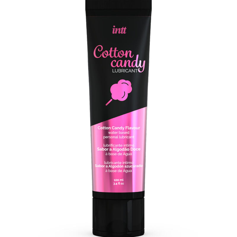 Lubricante Comestible de Algodón de Azúcar INTT - Apto para Juguetes y Preservativos (100 ml)