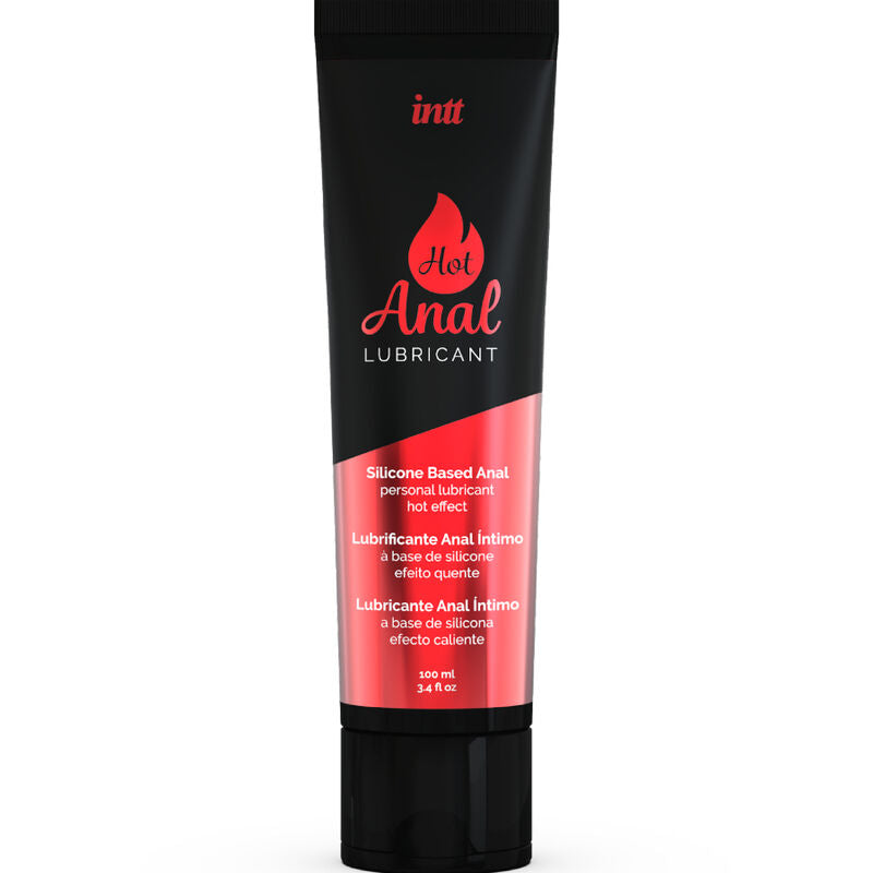Lubricante Anal Caliente INTT - Efecto Calor Híbrido para Juegos Eróticos, Apto con Preservativos y Juguetes (100 ml)