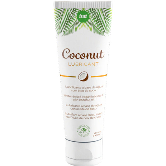 Vegan Coconut Lubricant de INTT: Lubricante Vegano a Base de Agua con Aceite de Coco para una Experiencia Íntima Suave y Aromática - 100 ml