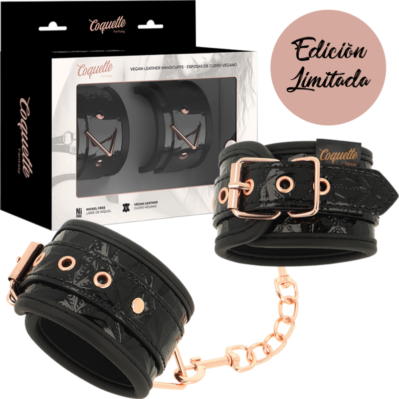 Esposas de Neopreno Coquette Chic Desire - Edición Negra para Manos