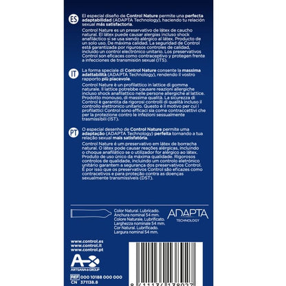 Preservativos Naturales Adapta Nature - Pack de 6 Unidades Control
