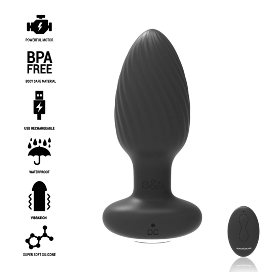 Plug rotador anal con control remoto  – Doble Estimulación, Placer Total
