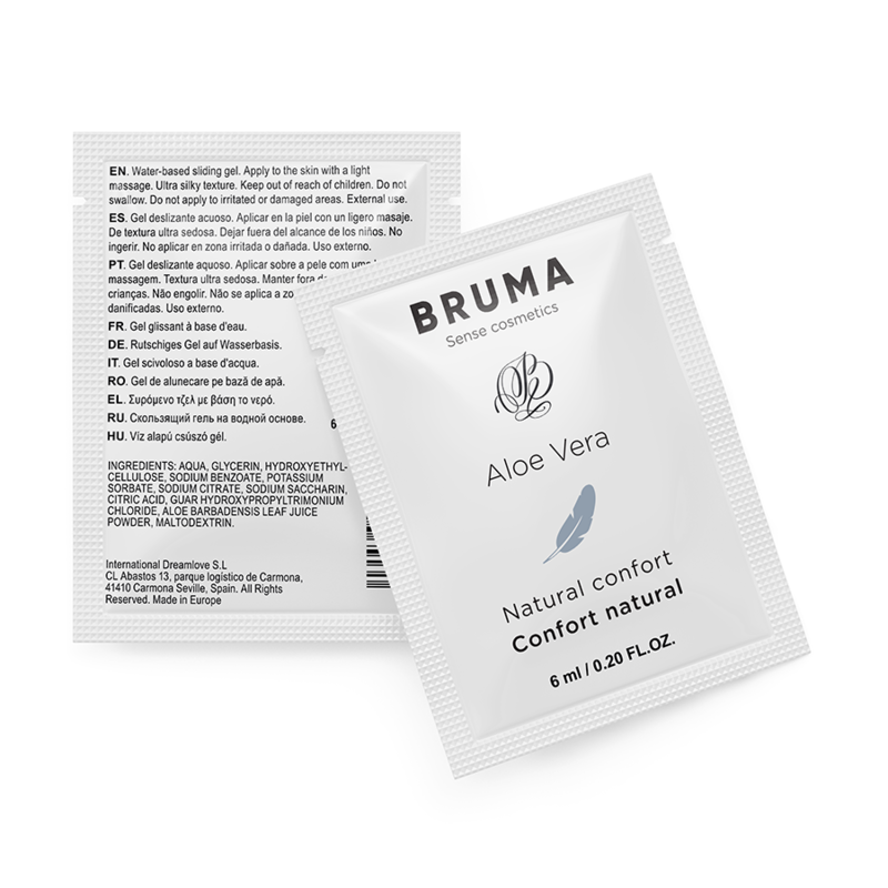Gel Lubricante BRUMA con Aloe Vera de 6 ML – Hidratación y Suavidad para Momentos Íntimos
