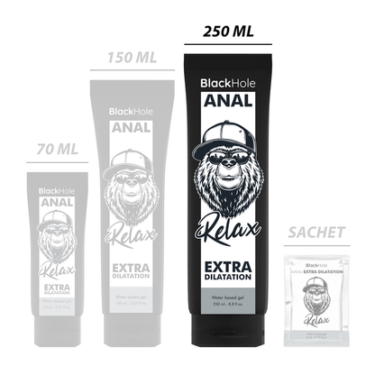 Gel Lubricante a Base de Agua para Dilatación Anal 250ml - Black Hole